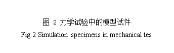ı: ͼ 2 ѧеģԼ
Fig.2 Simulation specimens in mechanical tes
